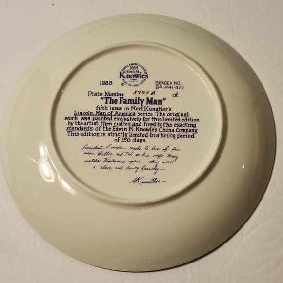 Knowles Decorative Plate "The Family Man" Collector Plate - COA - Picture 2 of 9